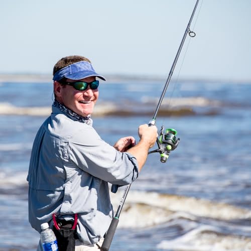 Sougayilang Surf Fishing Rod Combo IM8 Carbon 3 Piece Travel Spinning Rod with 4000 Size Spinning Reel (9'/10'/11'/12') - size: 10'0"