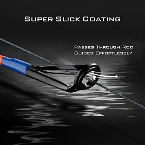 KastKing SuperPower Braided Fishing Line - Abrasion Resistant Braided Lines – Incredible Superline – Zero Stretch – Smaller Diameter – A Must-Have! - color: X4-Low-Vis Gray, size: 20LB(1097 Yds)