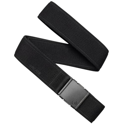 Arcade Belts A2 Unisex Adventure Belt: Heavy Duty Stretch, Metal Free Buckle - color: Atlas - Black, size: Standard (Up to 40"); 1.5" Wide