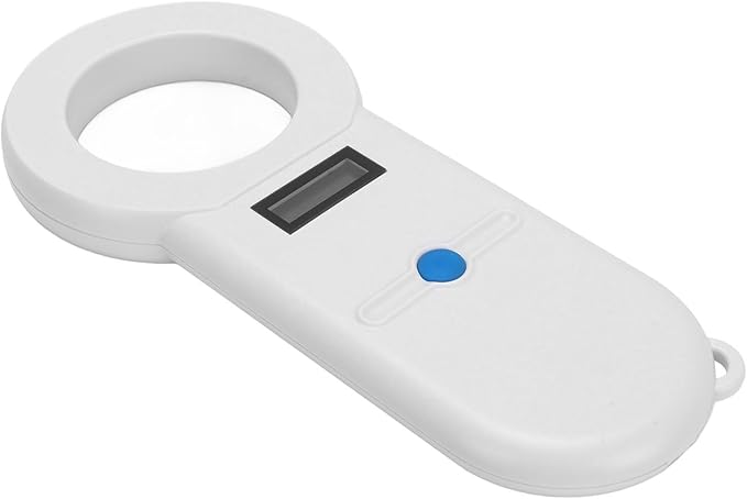 Pet Microchip Scanner with OLED Display, 134.2Khz USB Rechargeable ID Reader - High Frequency ISO Standard Compatible, Portable Lightweight Design for Animal Identification