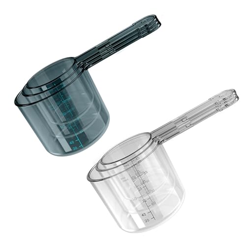 3Pcs Stackable Fishing Baits Mixing Cups Container Set Strong Construction for Safe in Any Styles Allurement Cups - color: Blue