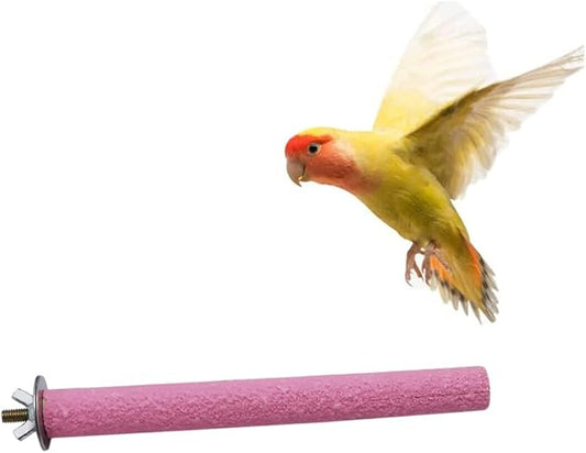 Litewoo Bird Perch Grinding Stand for Bird Parrot Budgie Parakeet Cockatiel Conure Lovebird Finch（7.09" / 18cm）