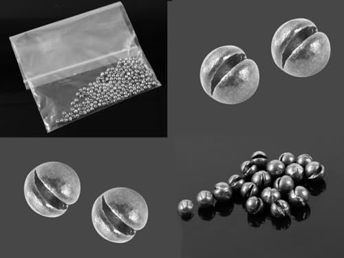 Split Shot Fishing Weights Fishing Sinkers Lead Split Shot Fishing Weights Sinkers Split Shot Sinkers for Fishing -Space Sinker 500Pcs - color: 0.4G / 0.0009LB