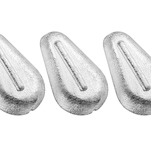 Dr.Fish 5 Pack No Roll Sinker Lead Fishing Weights Freshwater Catfish Sinkers Flat Coin Disc Weights Bank River Surf Fishing Saltwater - size: 1-1/2oz-5 Pack