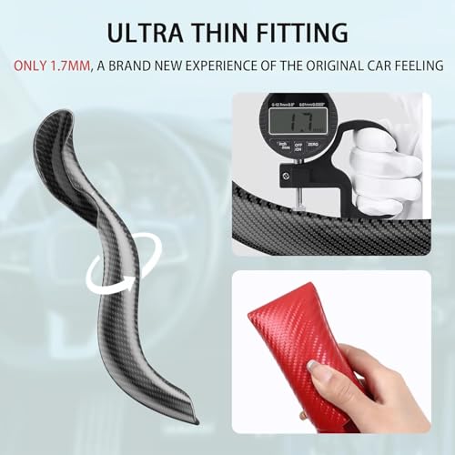 Steering Wheel Covers, 3PCs Leather Anti-Skid Clip on Car Steering Wheel Cover Protector Universal for Most Car Wheel, Beige - color: Beige