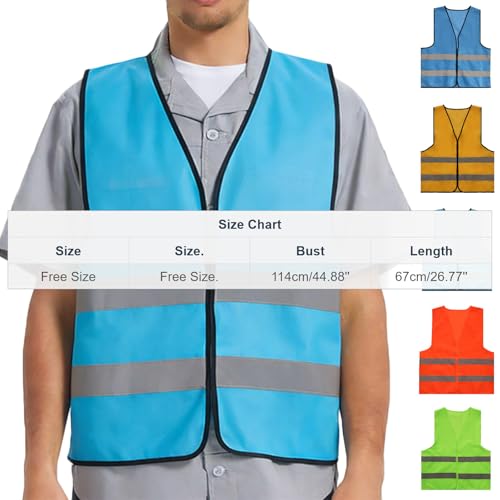 Fishing Vest - Work Vest for Men V Neck Zip Up Lightweight Breathable Sleeveless Utility Jackets Mesh Outwear Vests 2026 - color: 02# Blue