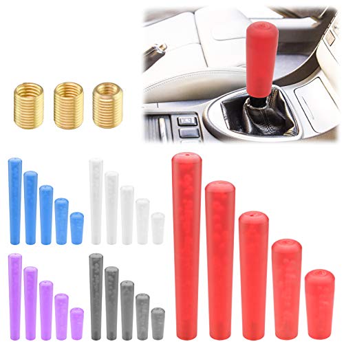 EZAUTO WRAP Purple Shift Knob Stick Frosted Matte Crystal Bubble Long Throw Gear Shifter 10cm - color: Matte Purple, size: 10cm