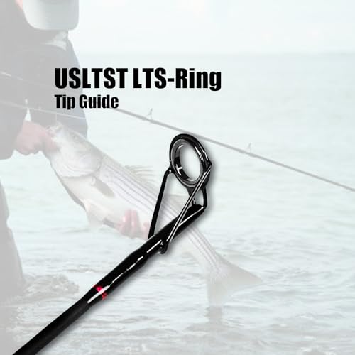 Fiblink Surf Casting Fishing Rod 2-Piece Graphite Travel Baitcasting Fishing Rod - size: Length: 11'