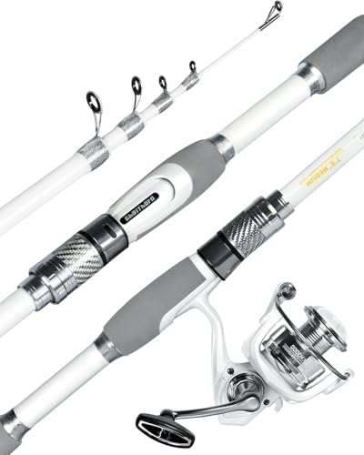 Ghosthorn Fishing Rod and Reel Combo Carbon Fiber Telescopic Fishing Pole Carrier Bag Portable Kit Saltwater Freshwater - size: 2.1m 7ft, style: Rod and Reel Only
