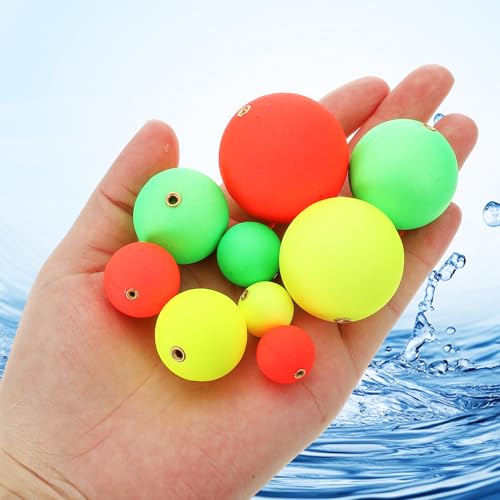 PATIKIL Fishing Bobbers Floats, Fishing Rig Float Round Slip Responsive Pompano Floats Buoy Rig Stoppers - size: 1.2 Inch