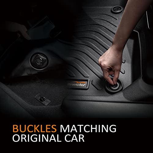 Binmotor-All Weather Floor Mats for 2015-2021 Volkswagen VW Golf/Golf Alltrack/Golf GTI/Golf R/Golf Sportwagen MK7,1st & 2nd Row Set,TPE Liners for Golf MK7 Accessories - style: 1) Car Mats for VW Golf MK7 (2015-2021)