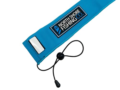 Premium Neoprene Fishing Rod Sleeve – Floating, Puncture Resistant, Labeled Protective Sock for Casting, Spinning, Trolling Fishing Rods - color: Blue, size: 60", style: Spinning