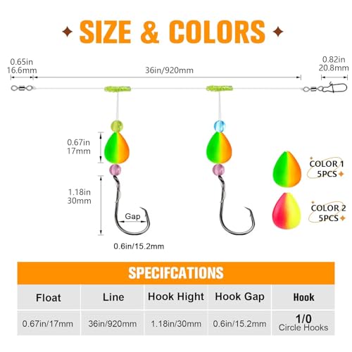 Dovesun Pompano Rigs for Surf Fishing + Fishing Lure Making Kit DIY Spinner Making Kit