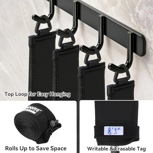 Booms Fishing Neoprene Rod Sleeve: Fishing Pole Sleeve - Protective Rod Socks with Hanging Loop & Adjustable Lanyard - RS8/9 Floating Pole Covers for Casting/Trolling, Spinning, Fly Rods - size: 68", style: Casting/Trolling
