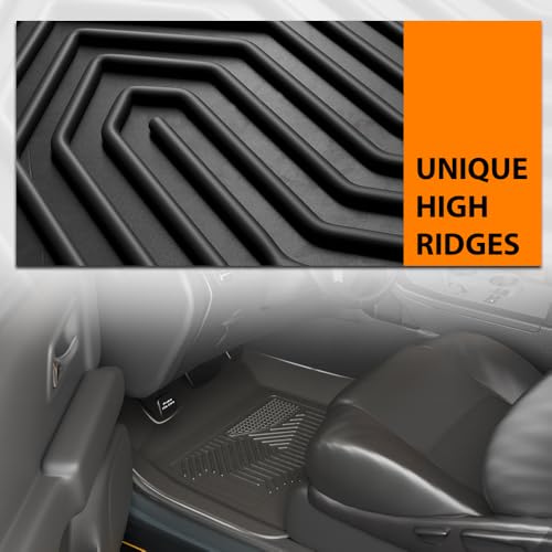 G-PLUS Model Y Floor Mats Cargo Liner Fit for 2020 2021 2022 2023 2024 Tesla Model Y 5-Seat (NOT for 7-SEAT) TPE Custom Fit All Weather Full Cover Protection Car Mats Accessories Black 6PCS - size: 2020-2024|Fit Tesla Model Y|6PCS