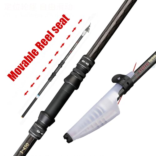 Portable Telescopic Fishing Rod – 9/12/15/18/20ft Carbon Spinning Rod, Ultralight for Small to Medium Fish, Lure 0.2-1.5oz, Ideal for Travel, Trout & Carp - size: 2.7M/9Ft