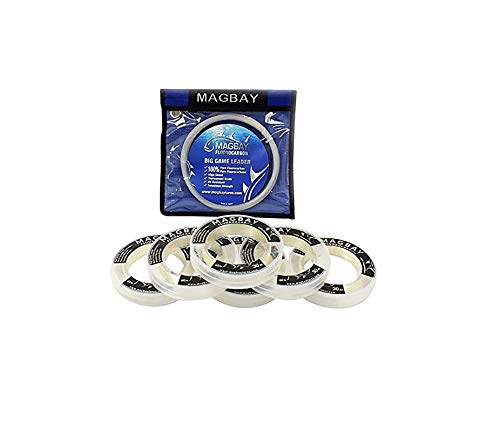 MagBay Lures 100% Pure Fluorocarbon Leader Line - Saltwater & Freshwater Invisible Fluorocarbon Fishing Leader Line, Strong Performance 150, 130, 100, 80, 60 & 40 lbs 33 Yard - size: 30lbs