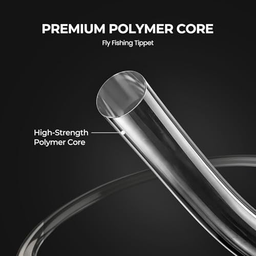 Piscifun Fly Fishing Leader with Pre-Tied Loop, Tapered Fly Line Leader, Nylon, Clear, 6 Pack, 7.5FT, 9FT, 12FT, 0X 1X 2X 3X 4X 5X 6X 7X - size: 9ft-6 pack, style: 5x-3.7lb