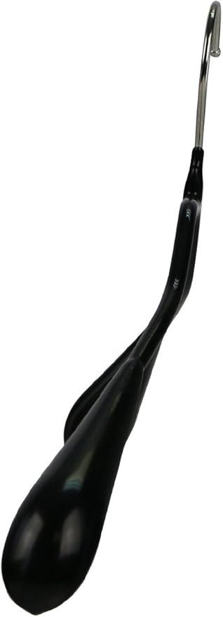 Mawa by Reston Lloyd BodyForm Series Non-Slip Space-Saving Clothes Hanger with Bar for Pants, Style 42/LS, 16-1/2", Set of 6, Black