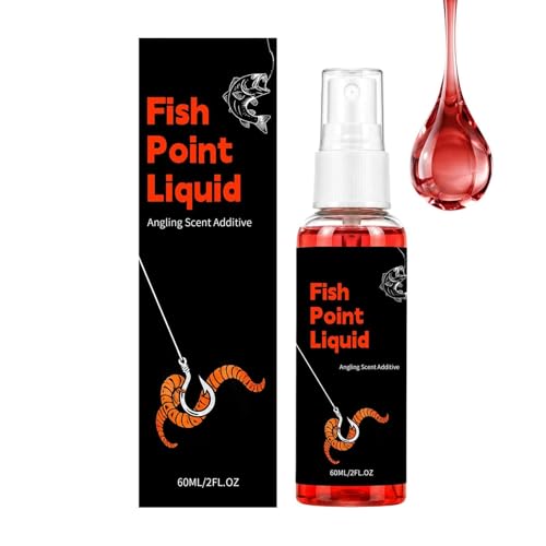 Fishing Attractants Natural Strong Additive Lures | 60ml Red Worm Fish Bait Attractants for Cod Carp Bass Walleye Tilapia Outdoor Saltwater Lake River Beach Pond
