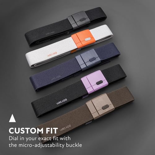 Arcade Belts Adventure Mag Unisex Belt: Heavy Duty Stretch, Metal Free Buckle - color: Aero Mag - Navy