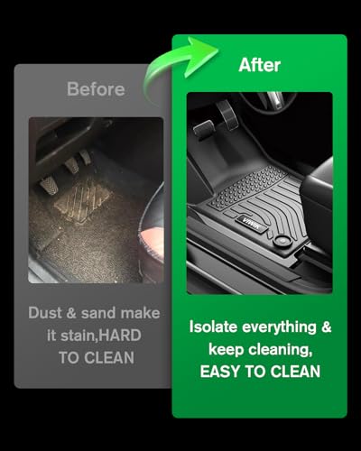 VIWIK Ford Escape Floor Mats - Custom Fit for 2013-2019 Models, All Weather Protection, Easy to Clean, Non-Slip TPE, 3D Scanning Design, Waterproof, Odorless, Durable, High Edge, Full Coverage - size: Fits for 2019-2013 Ford Escape