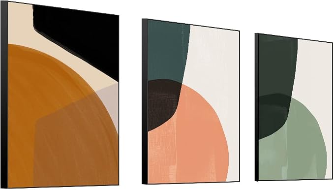 MPLONG Wall Art, Frame Canvas Wall Art Set, Striking Modern Minimalism