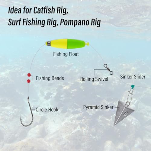 Alwonder Pyramid Sinkers Lead Fishing Weights for Surf Pompano Catfishing | Pyramid Weights 1oz-2LB Saltwater Freshwater Fishing Sinkers No-Roll Triangle Inshore Ocean Beach Casting Bottom Pier Fishing - size: 10 Pack Kit: 1oz*3, 2oz*3, 3oz*2, 4oz*2