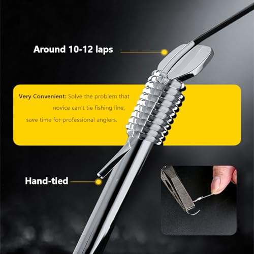 AMHDV Pre Tied Fishing Hooks on Line, Small Fish Hook with Leaders (Pack of 20) - size: 20# (0-0.44lb)