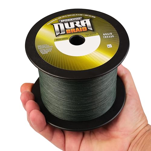 SpiderWire DuraBraid Braid Fishing Line - color: Moss Green, size: 10lb - 3000yd