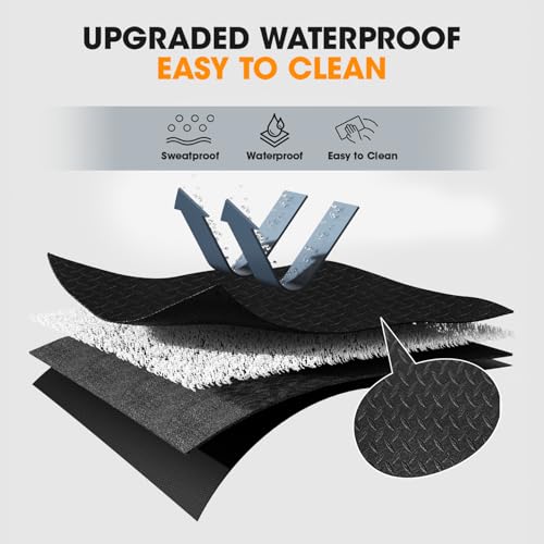 Stepwaver Walking Pad Mat for Carpet, Treamill Mat for Hardwood Floors, High Density, 0.2" Thickness, Folable, Floor Protection Mats for Bike, Elliptical, Treadmill - size: 55.1"L x 23.6"W x 0.2"Th