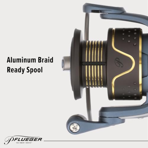 Pflueger President Spinning Fishing Reel - size: 25 - Clam, style: New Model