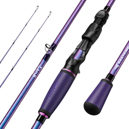KastKing Royale Legend Pro Technique Bass Fishing Rods, KastFlex IM7 Graphite Blanks, 2-Piece Rod with Extra Tip, SlipLock Technology Handles, PTS Power Transition System, Built-in Hook Keeper - size: 7'6"- MH Fast- Swimbait(2 Pcs+ Extra Tip), style: Cast
