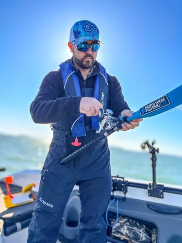 Premium Neoprene Fishing Rod Sleeve – Floating, Puncture Resistant, Labeled Protective Sock for Casting, Spinning, Trolling Fishing Rods - color: Grey, size: 52", style: Spinning