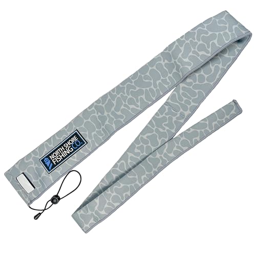 Premium Neoprene Fishing Rod Sleeve – Floating, Puncture Resistant, Labeled Protective Sock for Casting, Spinning, Trolling Fishing Rods - color: Camo, size: 52", style: Spinning