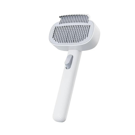 Adjustable Comb for Cats & Dogs: 2-in-1 Deshedding Brush with Hair Removal Board, Dematting Tool for Long/Short Hair - Undercoat Rake & Smooth Grooming Comb