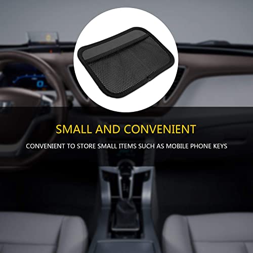 INNOLIFE Large Car Net Pocket Side Clutter Scattered Storage Phone Holder Strong Paste Organizer 8"x5.75" (1pcs L)