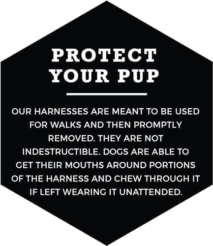 Wolfgang Heavy Duty Adjustable Dog Harness, Pull-Tested to Over 800 lbs for Walking & Training, ChevTech Print, Extra Large