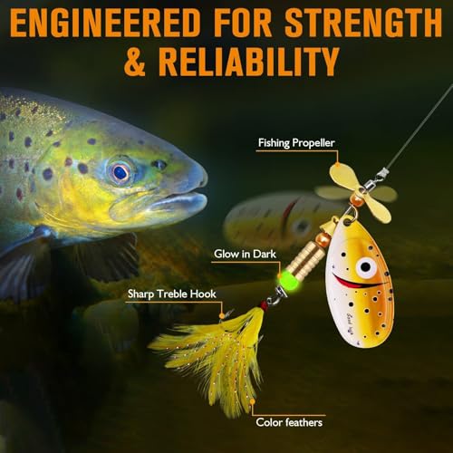 Dovesun Pompano Rigs for Surf Fishing + Fishing Lure Making Kit DIY Spinner Making Kit