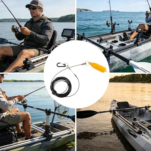 Stringer Fishing Stainless Steel Rust Proof Heavy Duty | Kayak Fishing Wading Stringer for Outdoor Kayak Shore Boat Pier Anglers Fishermen Father - color: 8 meters