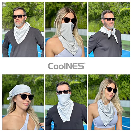 CoolNES - Cooling Bandana Adjustable Cools Instantly When Wet UPF 50 - color: Beige