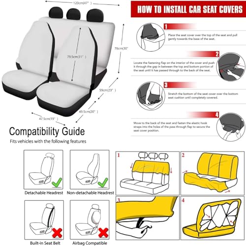 Bohemian Flower Dragonfly Car Seat Covers for Women Men，11pcs Dragonfly Auto Seat Covers for Front Back+ Steering Wheel Cover+Keychain+Cup Coaster+Lipstick Holder Keychain for Most Cars - color: Bohemian Flower Dragonfly