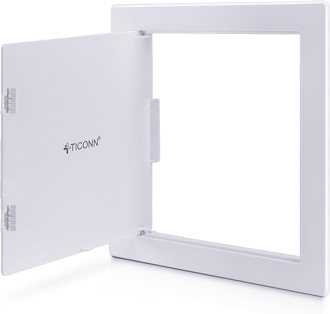 TICONN Access Panel for Drywall, 12 x 12 Inch ABS Plastic Wall Hole Cover