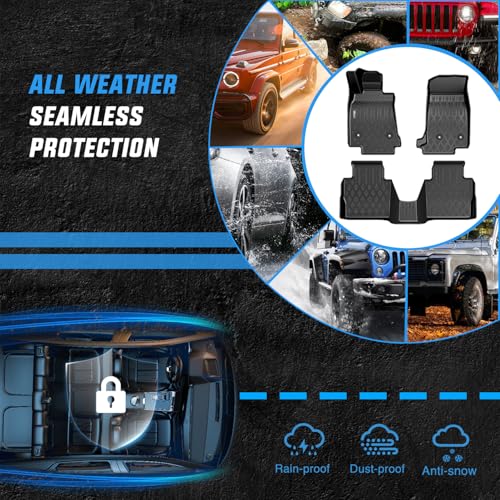 Nilight TPE Floor Mats for Cadillac CT5 2019 2020 2021 2022 2023 2024 All Weather Custom Fit Heavy Duty Floor Liners - color: 2019-2024 Cadillac CT5