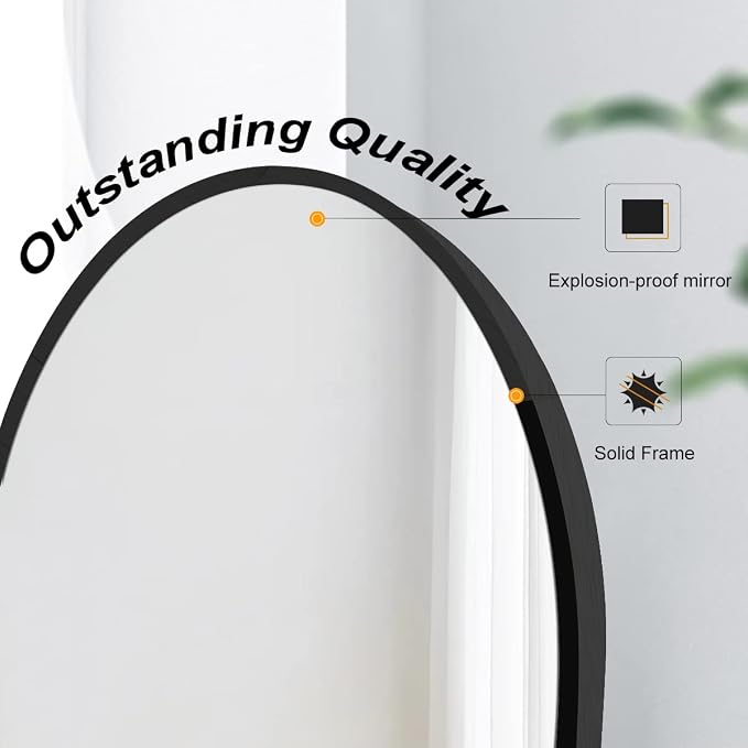 Arched Wall Mirror, Living Room, Hang Vertical or Horizontal