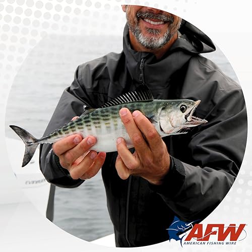 American Fishing Wire Surfstrand Bare 1x7 Stainless Steel Leader Wire - Fishing Leader Line for Saltwater, 20lb Test - 325lb Test in Bright, Camo in 30ft, 300ft, 600ft and 1,000ft Lengths - color: Camo, size: 30 lb / 30 ft
