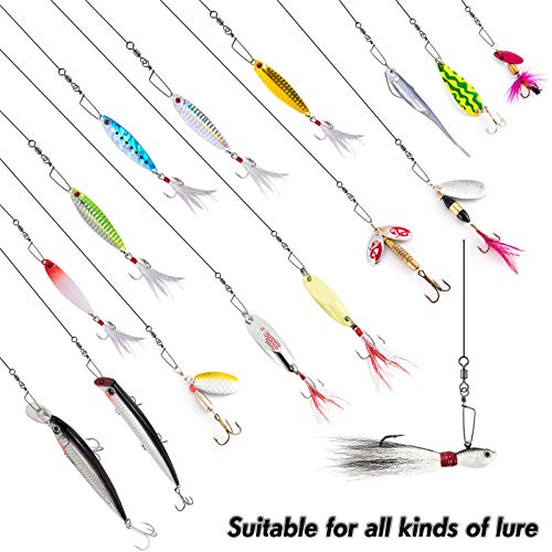 Dr.Fish 30 Pack Barrel Snap Swivels, Barrel Swivels Fishing Tackle Crane Rolling Coast Lock Snap Lure Leader Line Connector Fresh&Saltwater - size: #6-30LB-30 Pack