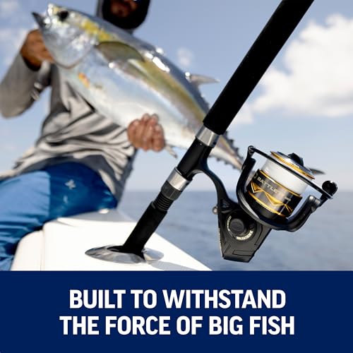 Penn Battle IV Spinning Reel and Fishing Rod Combo - size: 2000 Size Reel - 6'6" - Medium Light - 1pc, style: Battle IV