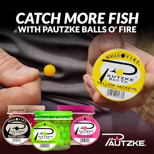 Pautzke Balls O' Fire Salmon Eggs Bait - Real Salmon Eggs for Trout Fishing, Soft Fish Eggs for Salmon Fishing, Can Be Used as Single Egg Salmon Bait or Salmon Egg Sacks - color: 3-Tyee