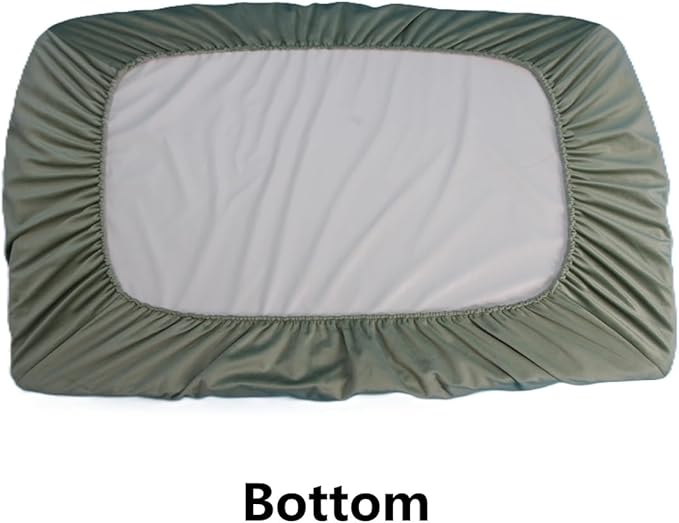Elastic Replacement Dog Bed Cover Washable Sage Green 45 x 35 Inch